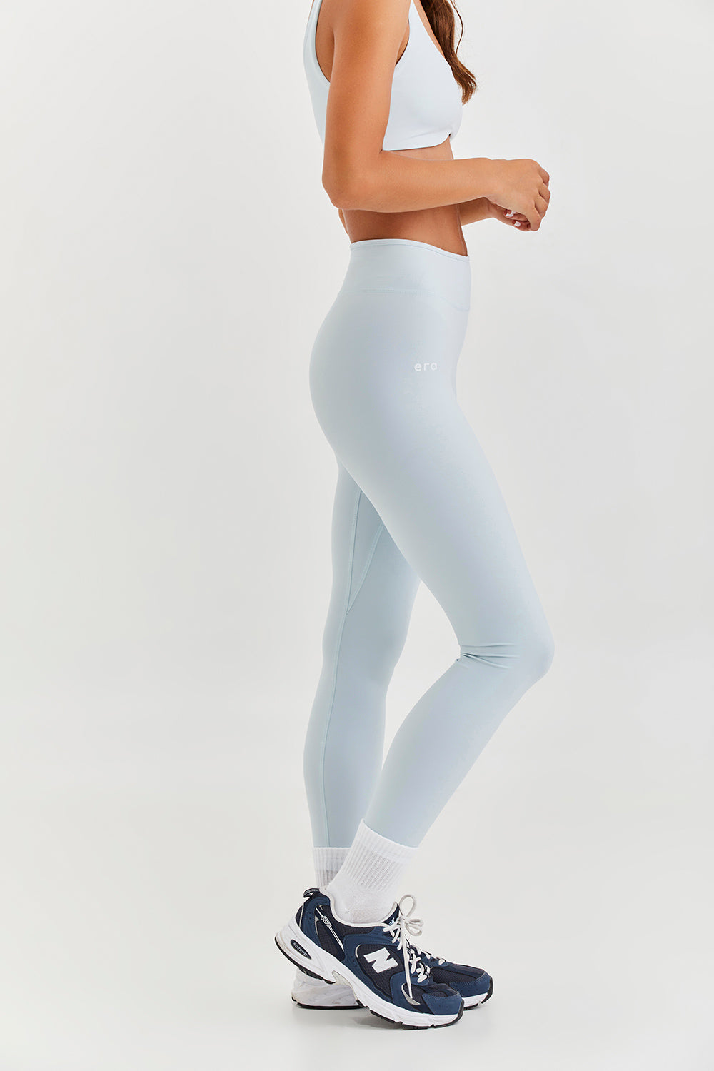 Athlete 7/8 Seamless Workout Leggings Smoke Blue Marl